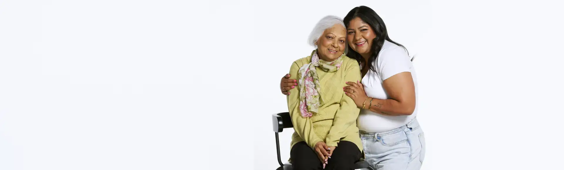 Suji with her daughter Rukmini